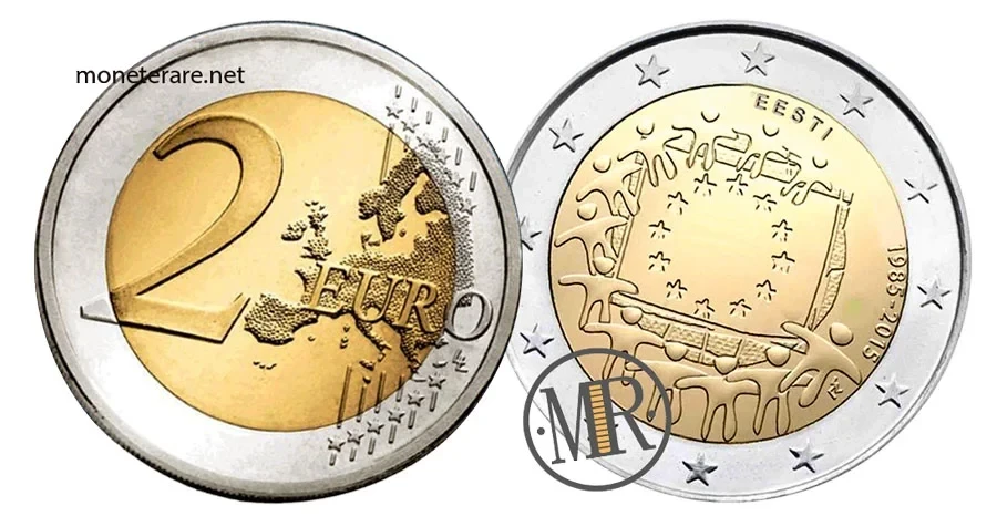 Estonia €2 commemorative 2015 – European Flag
