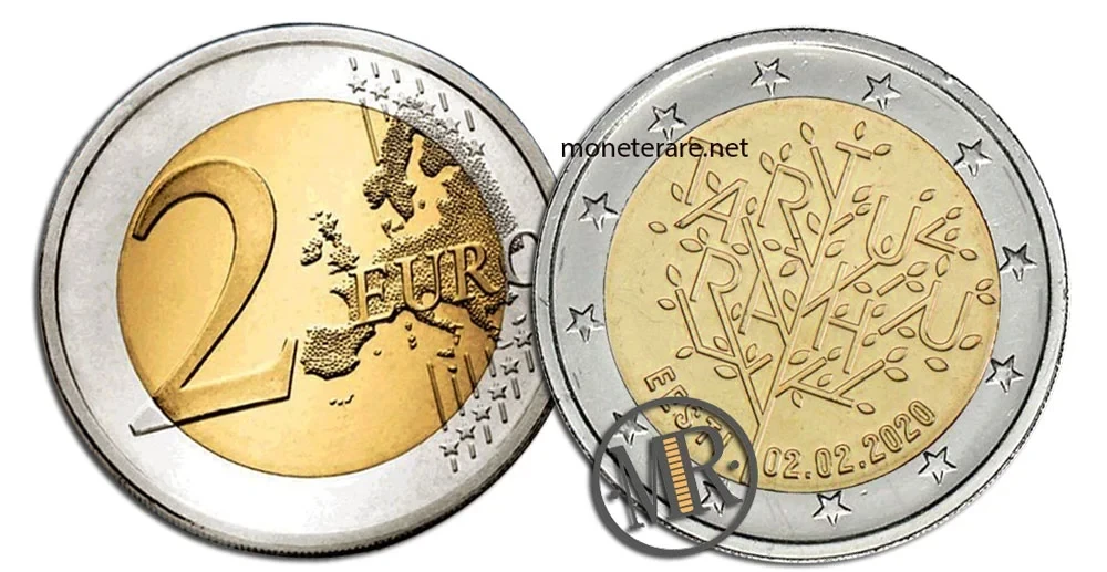 Estonia €2 commemorative 2020 – Tartu Treaty