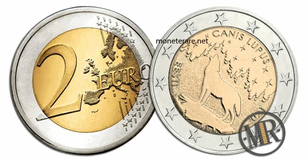Estonia €2 commemorative 2021 – The Wolf