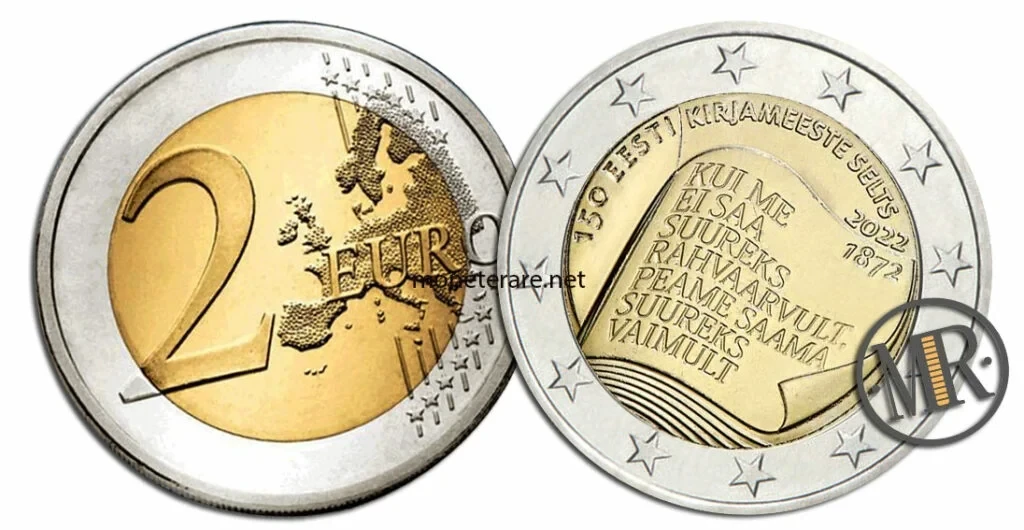 Estonia €2 commemorative 2022 – Estonian Literary Society