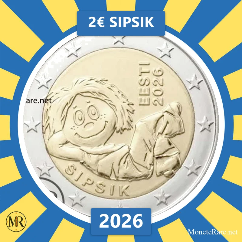 Estonia 2€ Sipsik 2026 (coin photo)