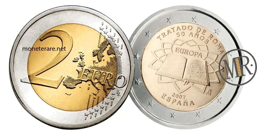 2 Euro Commemorative Spain 2007 Treaties of Rome