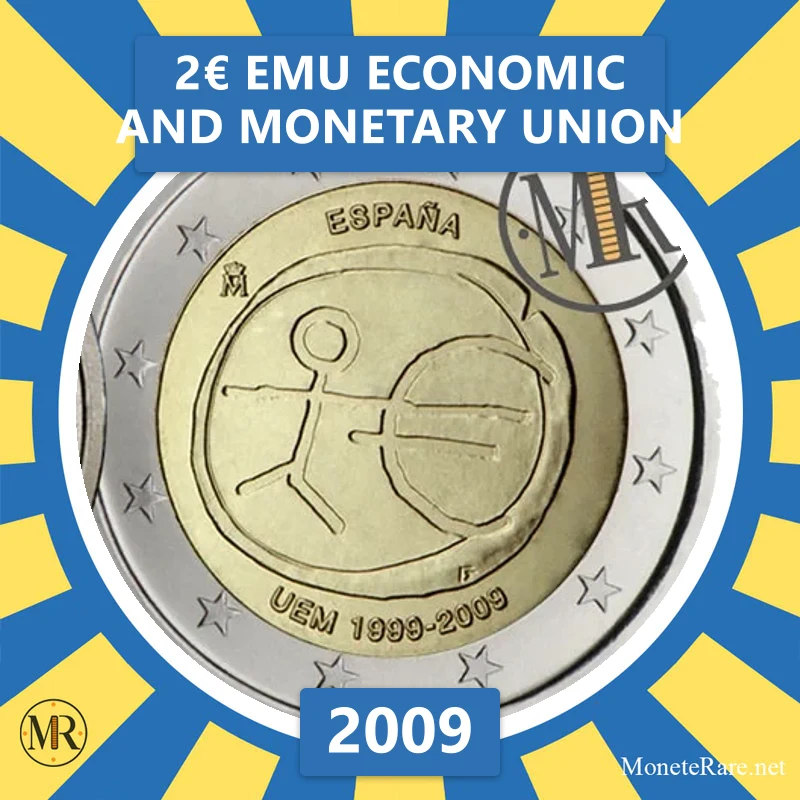 Estonia 2€ EMU Economic and Monetary Union 2009 Estonia 2€ EMU Economic and Monetary Union 2009 (coin photo)