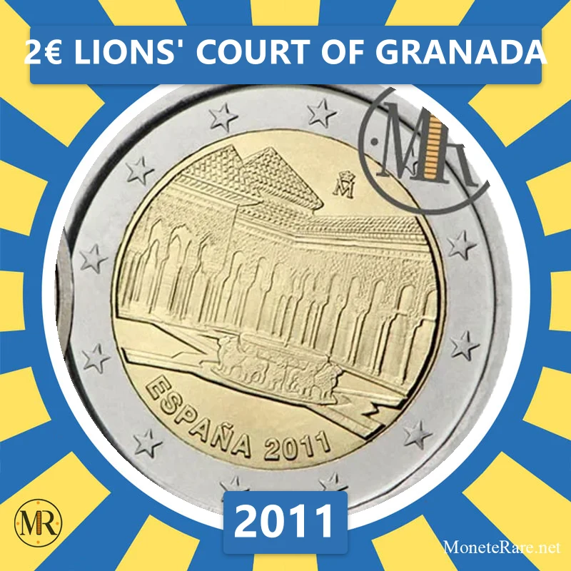 Estonia 2€ Lions' Court of Granada 2011 Estonia 2€ Lions' Court of Granada 2011 (coin photo)