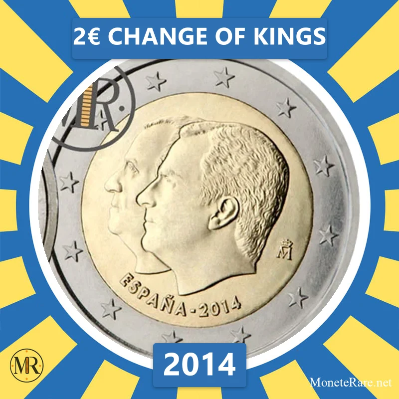 Estonia 2€ Change of Kings 2014 Estonia 2€ Change of Kings 2014 (coin photo)