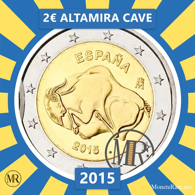 Estonia 2€ Altamira Cave 2015 (coin photo)