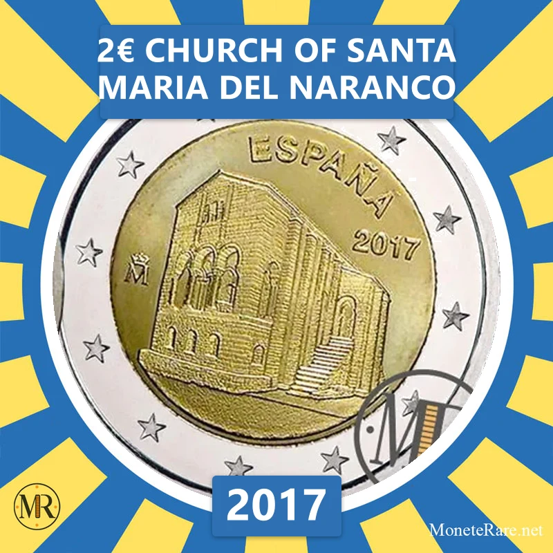 Estonia 2€ Church of Santa Maria del Naranco 2017 (coin photo)