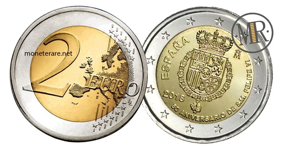 2 Euro Commemorative Spain 2018 King Felipe VI