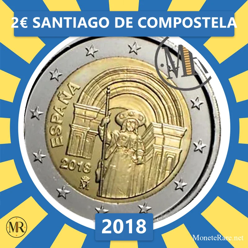 Estonia 2€ Santiago de Compostela 2018 Estonia 2€ Santiago de Compostela 2018 (coin photo)
