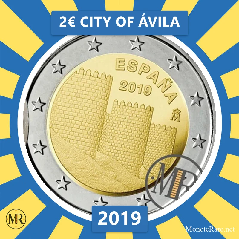 Estonia 2€ City of Ávila 2019 Estonia 2€ City of Ávila 2019 (coin photo)