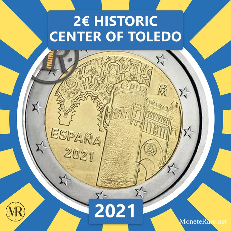 Estonia 2€ Historic Center of Toledo 2021 Estonia 2€ Historic Center of Toledo 2021 (coin photo)