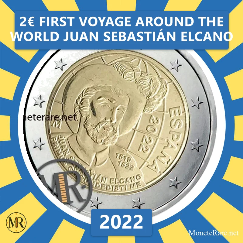 Estonia 2€ First Voyage Around the World Juan Sebastián Elcano 2022 Estonia 2€ First Voyage Around the World Juan Sebastián Elcano 2022 (coin photo)