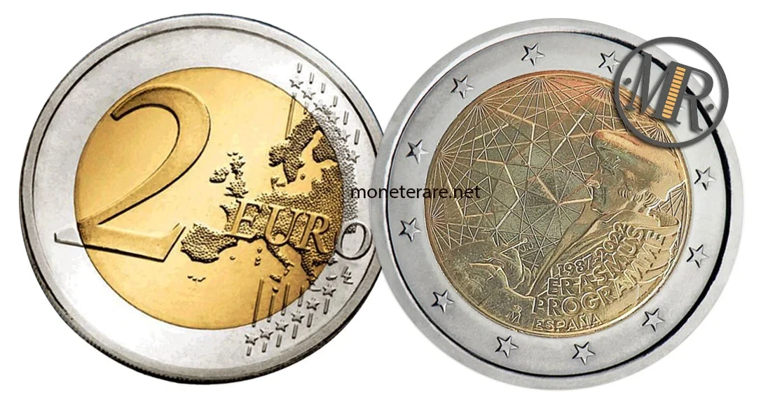 2 Euro Commemorative Spain 2022 Erasmus Program