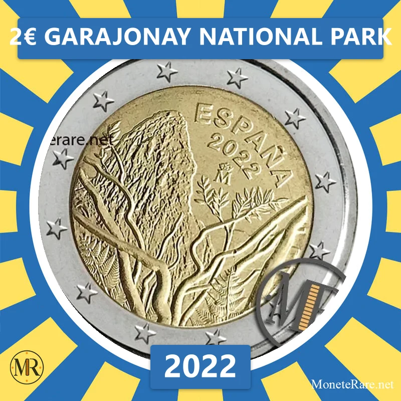 Estonia 2€ Garajonay National Park 2022 Estonia 2€ Garajonay National Park 2022 (coin photo)