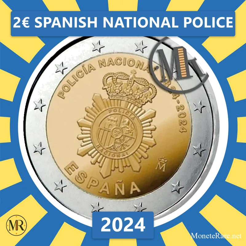 Estonia 2€ Spanish National Police 2024 Estonia 2€ Spanish National Police 2024 (coin photo)