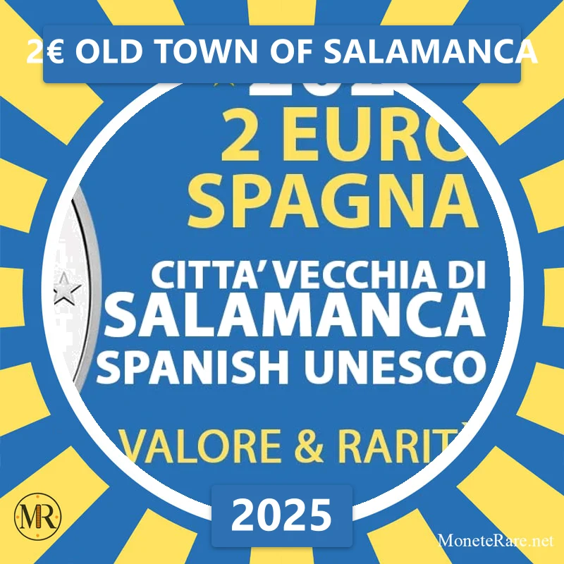 Estonia 2€ Old Town of Salamanca 2025 Estonia 2€ Old Town of Salamanca 2025 (coin photo)
