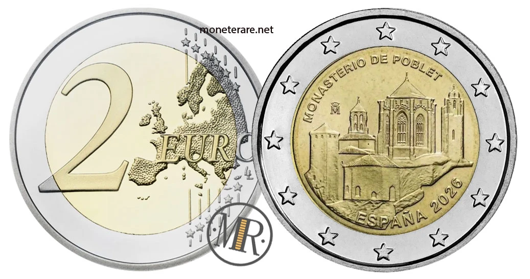 Spain €2 commemorative 2026 – Monastero di Santa Maria di Poblet