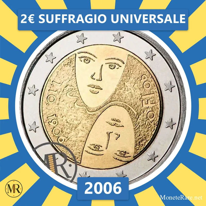 Finland 2€ Suffragio Universale 2006 (coin photo)