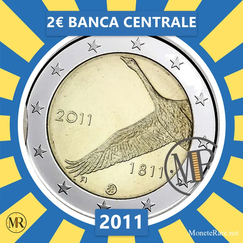 Finland 2€ Banca Centrale 2011 Finland 2€ Banca Centrale 2011 (coin photo)