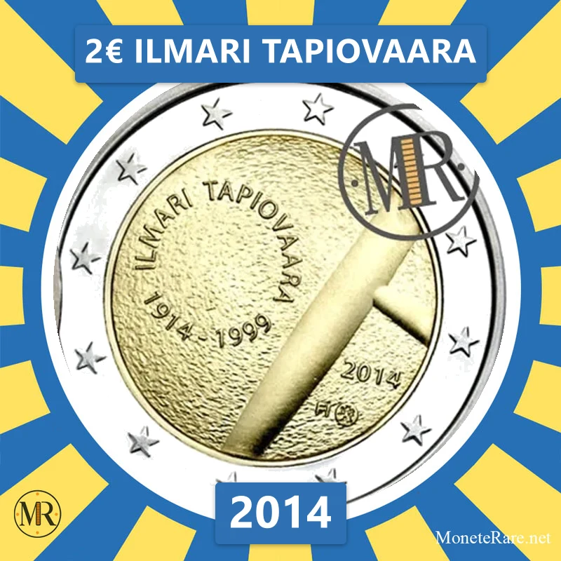 Finland 2€ Ilmari Tapiovaara 2014 (coin photo)