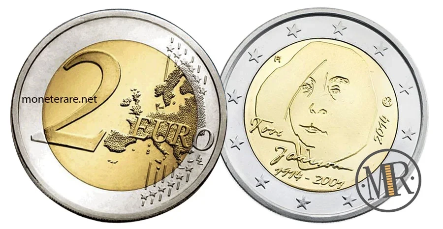 2 Euro Commemorativi Finlandia 2014 - Tove Marika Jansson