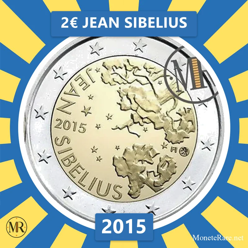 Finland 2€ Jean Sibelius 2015 (coin photo)