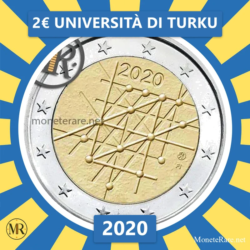 Finland 2€ Università di Turku 2020 (coin photo)
