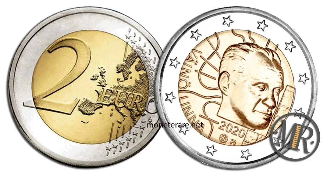 2 Euro Commemorativi Finlandia 2020 Väinö Linna