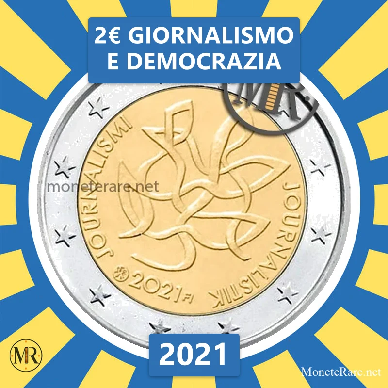 Finland 2€ Giornalismo e Democrazia 2021 (coin photo)