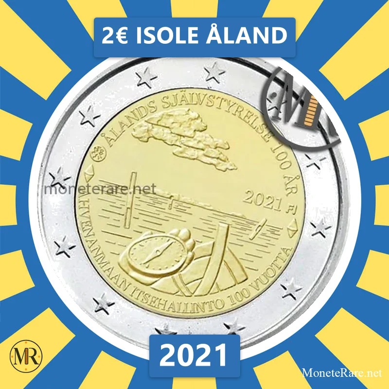 Finland 2€ Isole Åland 2021 (coin photo)