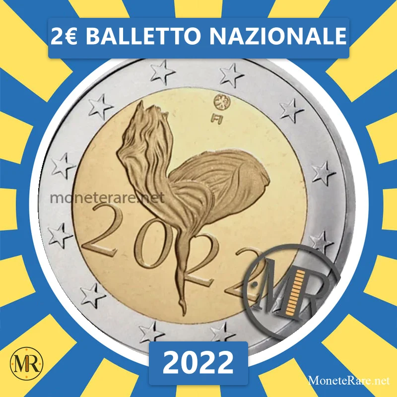 Finland 2€ National Ballet 2022 (coin photo)