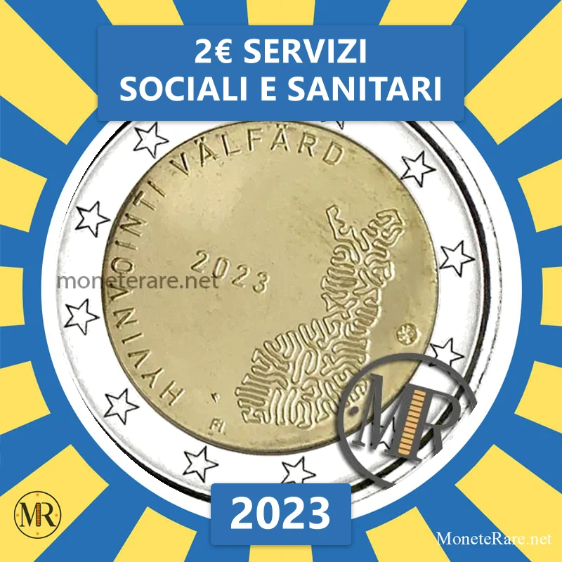 Finland 2€ Servizi Sociali e Sanitari 2023 (coin photo)