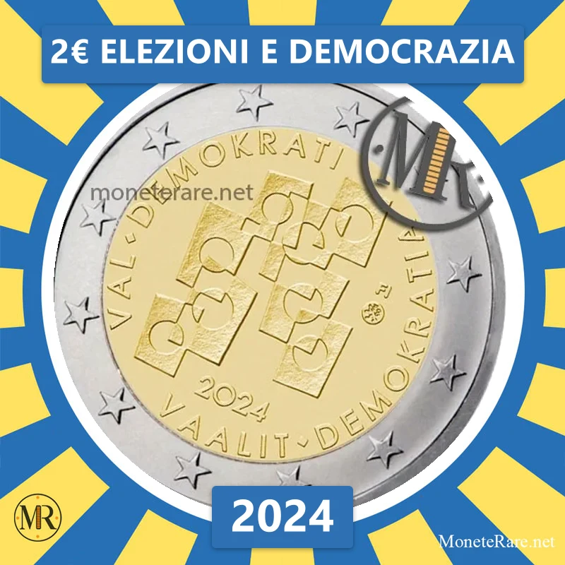 Finland 2€ Elezioni e Democrazia 2024 (coin photo)