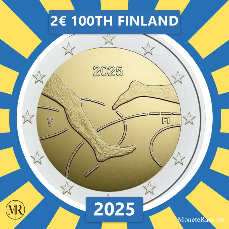 Finland 2€ 100th Finland 2025 (coin photo)