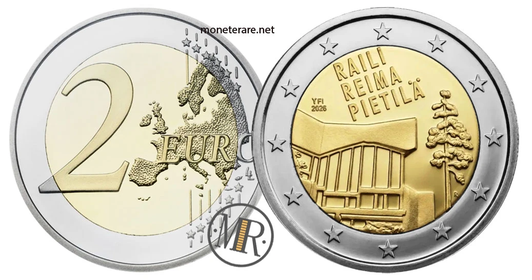 Finland €2 commemorative 2026 – Raili e Reima Pietilä