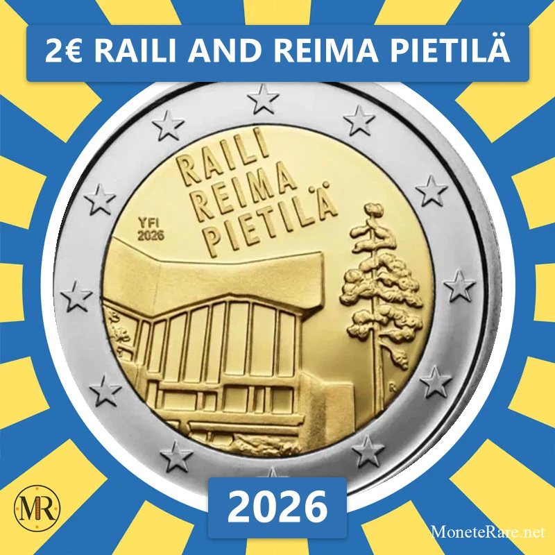 Finland 2€ Raili and Reima Pietilä 2026 (coin photo)