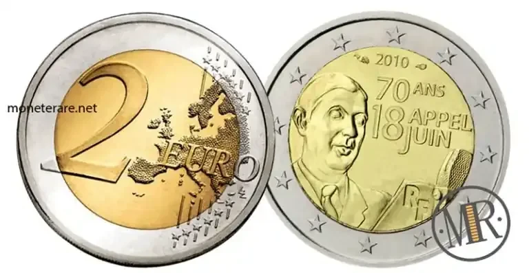 2 Euro Commemorative France 2010 - General De Gaulle