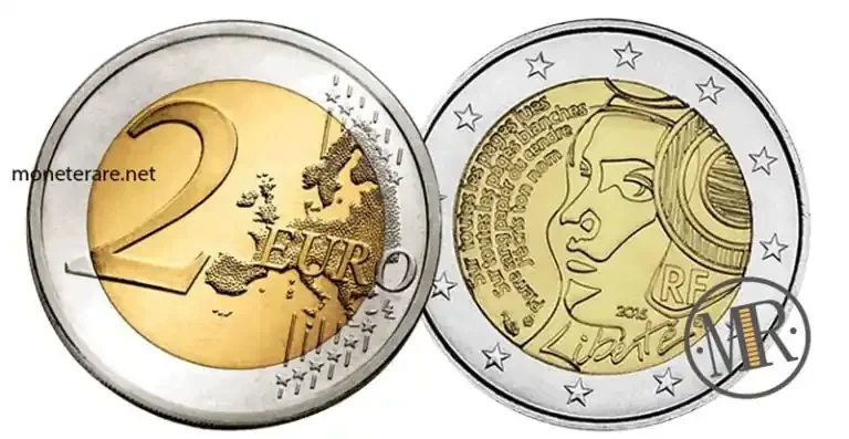 2 Euro Commemorative France 2015 Federation Festival Proof Colored