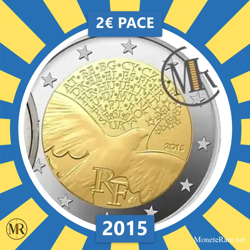 France 2€ Peace 2015 (coin photo)