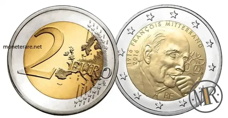2 Euro Commemorative France 2016 - Francois Mitterrand