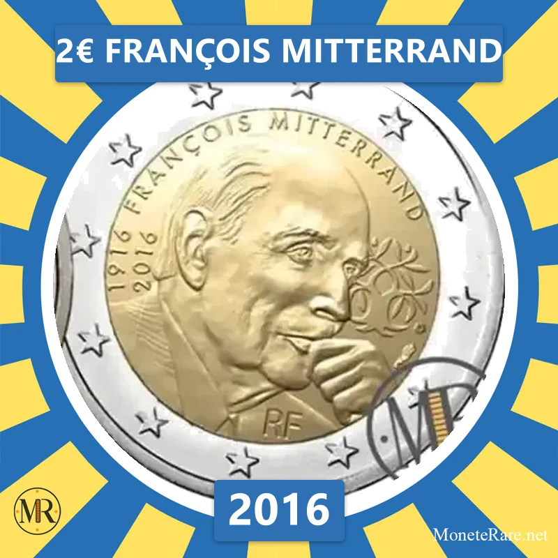France 2€ François Mitterrand 2016 (coin photo)
