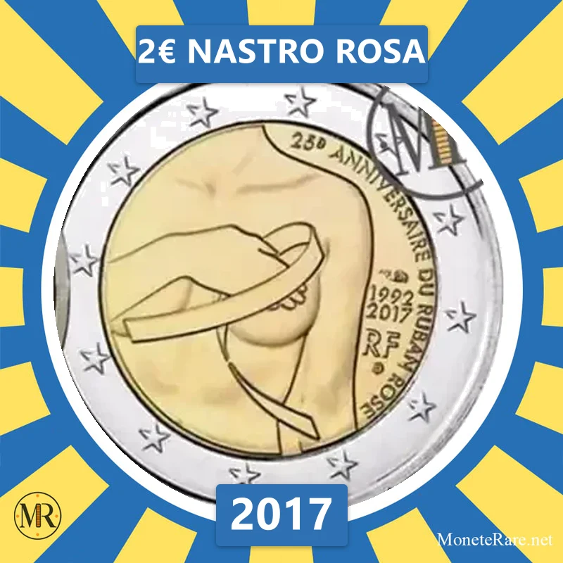 France 2€ Nastro Rosa 2017 (coin photo)
