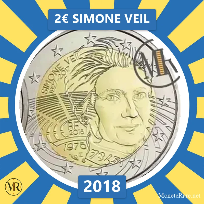 France 2€ Simone Veil 2018 (coin photo)