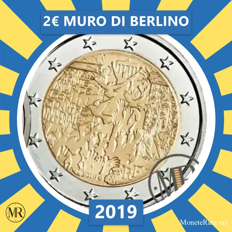 France 2€ Berlin Wall 2019 (coin photo)