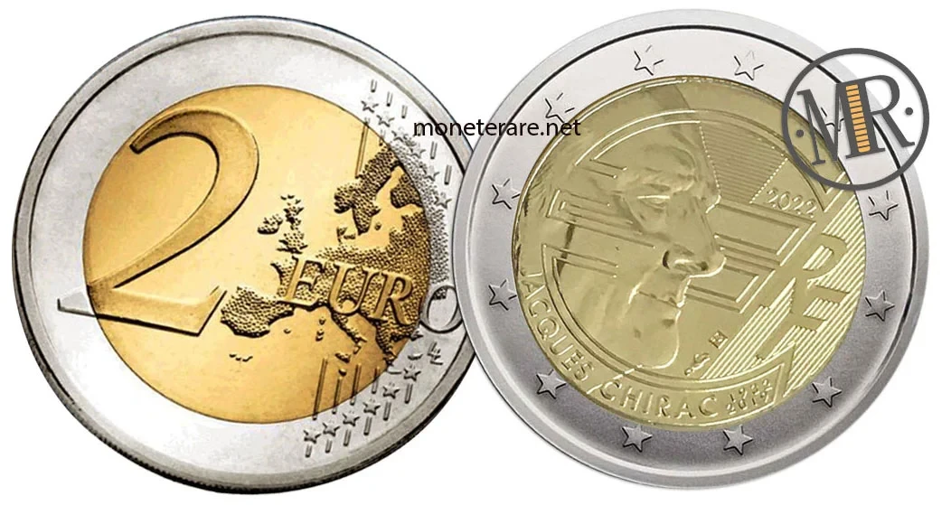 2 Euro Commemorative France 2022 Jacques Chirac