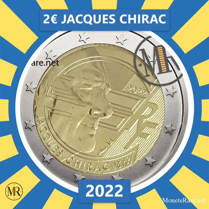 France 2€ Jacques Chirac 2022 (coin photo)