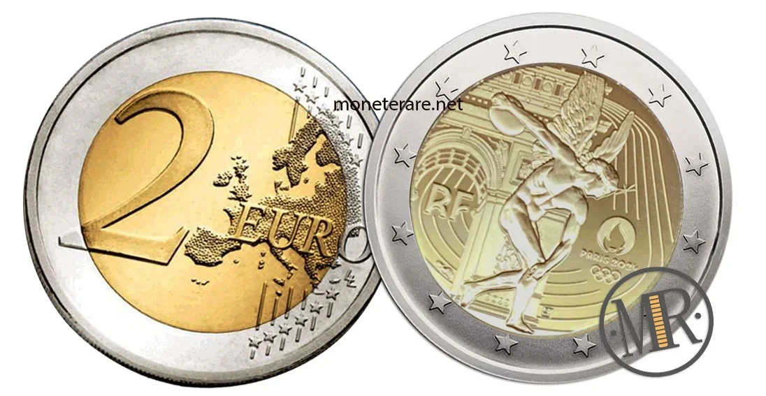 2 Euro Commemorative France 2022 XXXIII Olympic Games Paris 2024