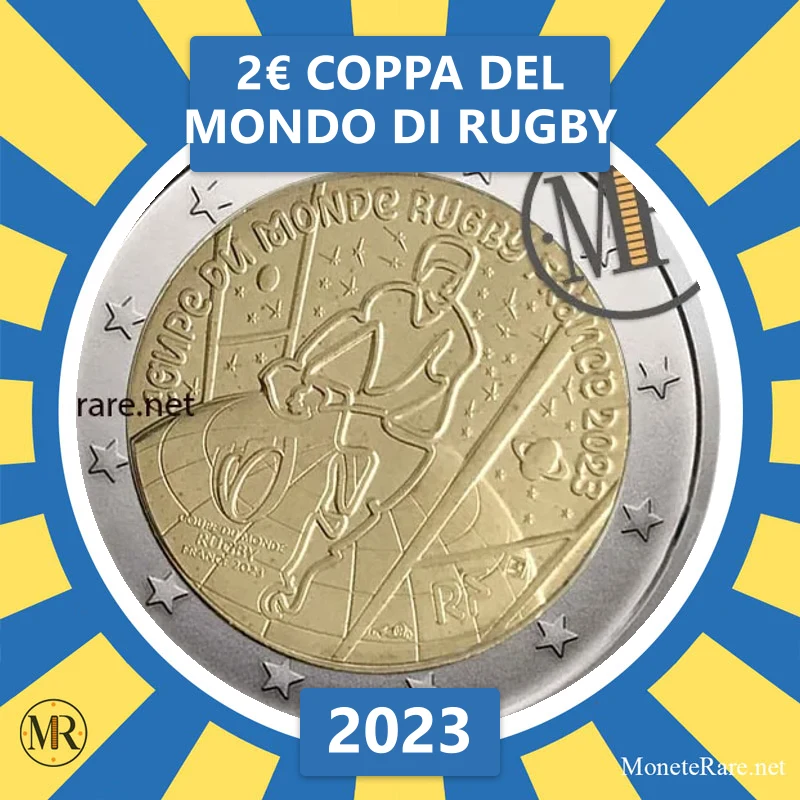 France 2€ Rugby World Cup 2023 (coin photo)