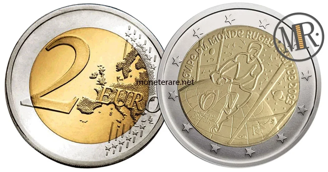 2 Euro Commemorative France 2023 Rugby World Cup in France