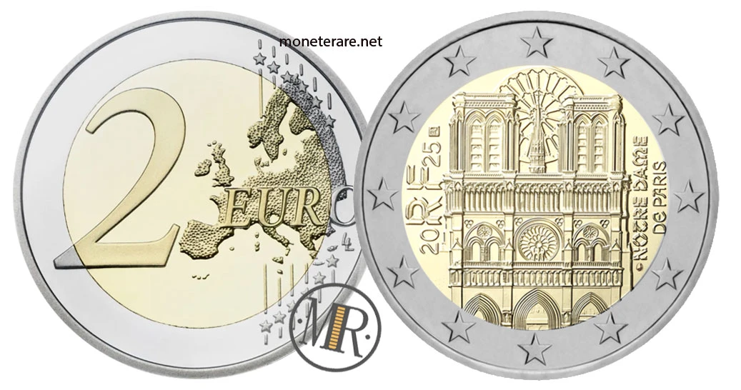 France €2 commemorative 2025 – Notre-Dame de Paris